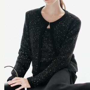 SIE miu wool mixed knit jacket/cardigan